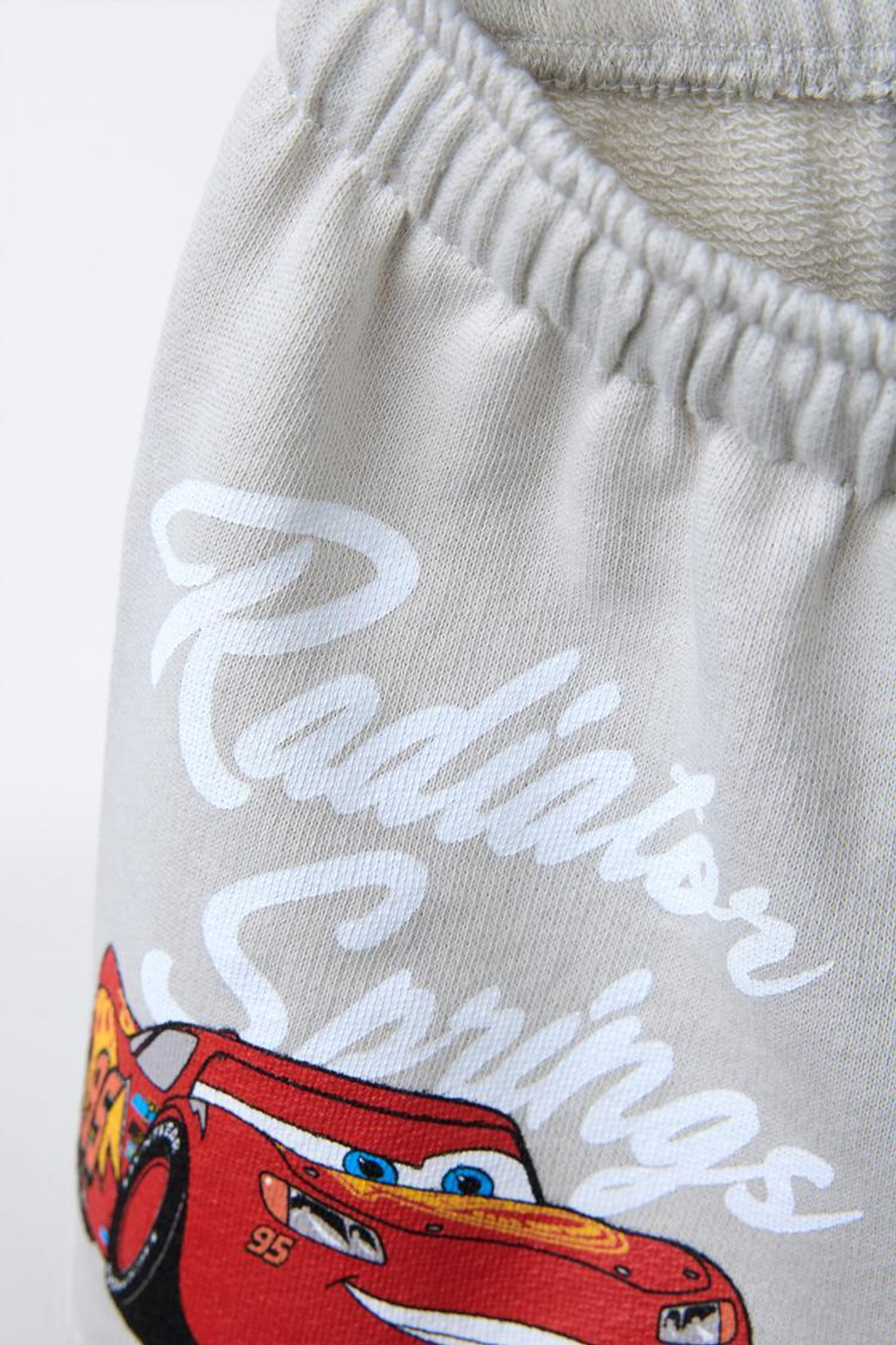 ZARA ШОРТЫ-БЕРМУДЫ ИЗ МЯГКОЙ ТКАНИ CARS RAYO MCQUEEN © DISNEY, СВЕТЛО-СЕРЫЙ