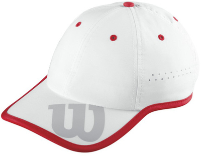 Кепка теннисная Wilson Baseball Hat - white/wilson red