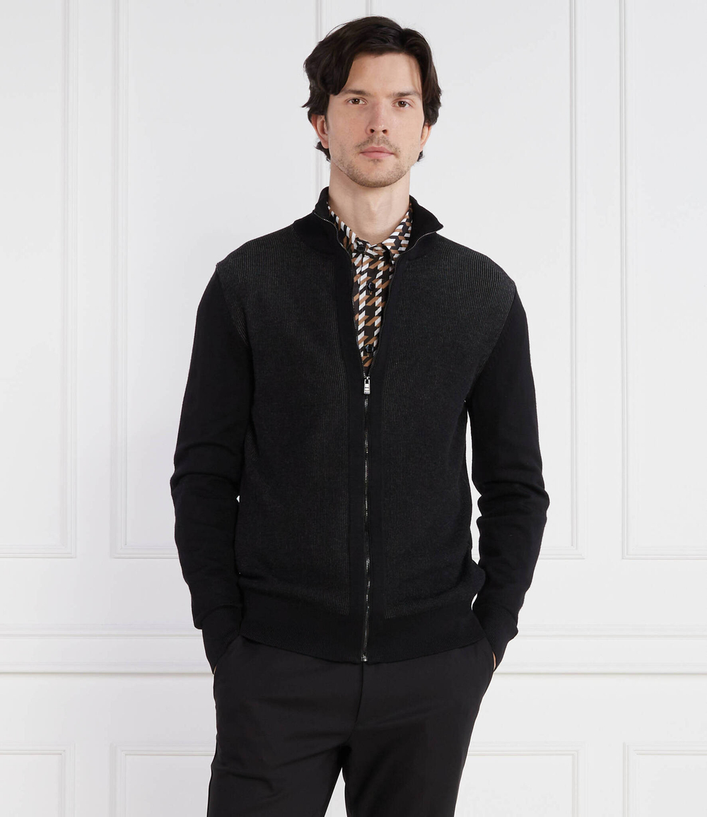 Хлопковый свитер Ofiato BOSS BLACK - черный(50495401)