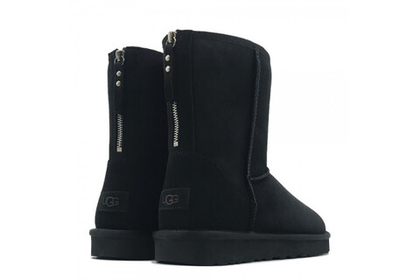 UGG Mens Classic Short Zip II Black