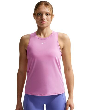 Топ теннисный Nike One Classic Dri-Fit Tank - light magenta/white