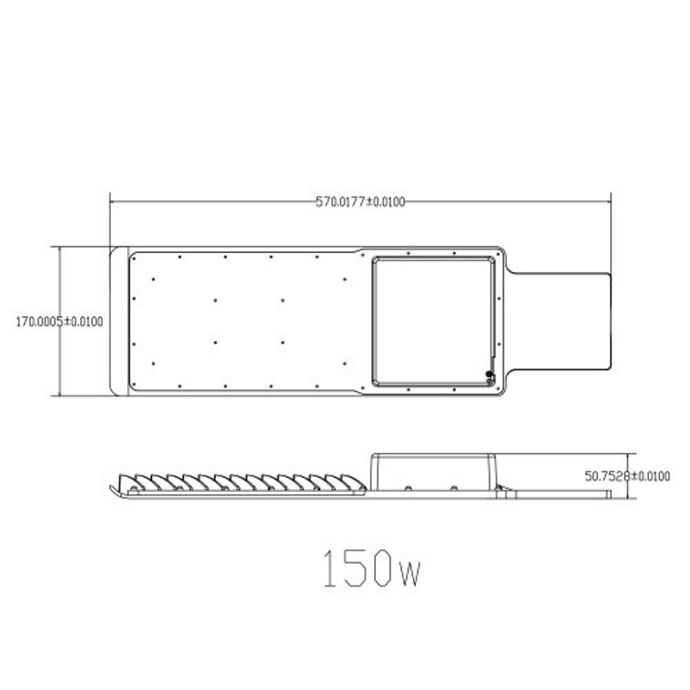 Уличный светильник ЭРА SPP-503-0-50K-120 120Вт 5000К 12000Лм IP65 КСС Ш DOB-SMD 48/60мм | Уличные консольные светильники