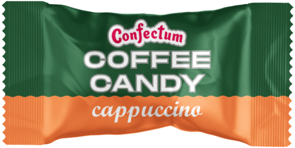 Карамель Confectum Coffee Candy Cappuccino индивидуальная