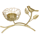 Подсвечник «ШАРМ - цветущий сад» 14,5*7,5*10,5 см, золото