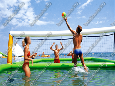 Водный надувной аттракцион «Футбольное, волейбольное поле на воде» 11,5×5,5×2 м