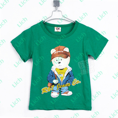 Футболка детская с принтом медведя в кедах