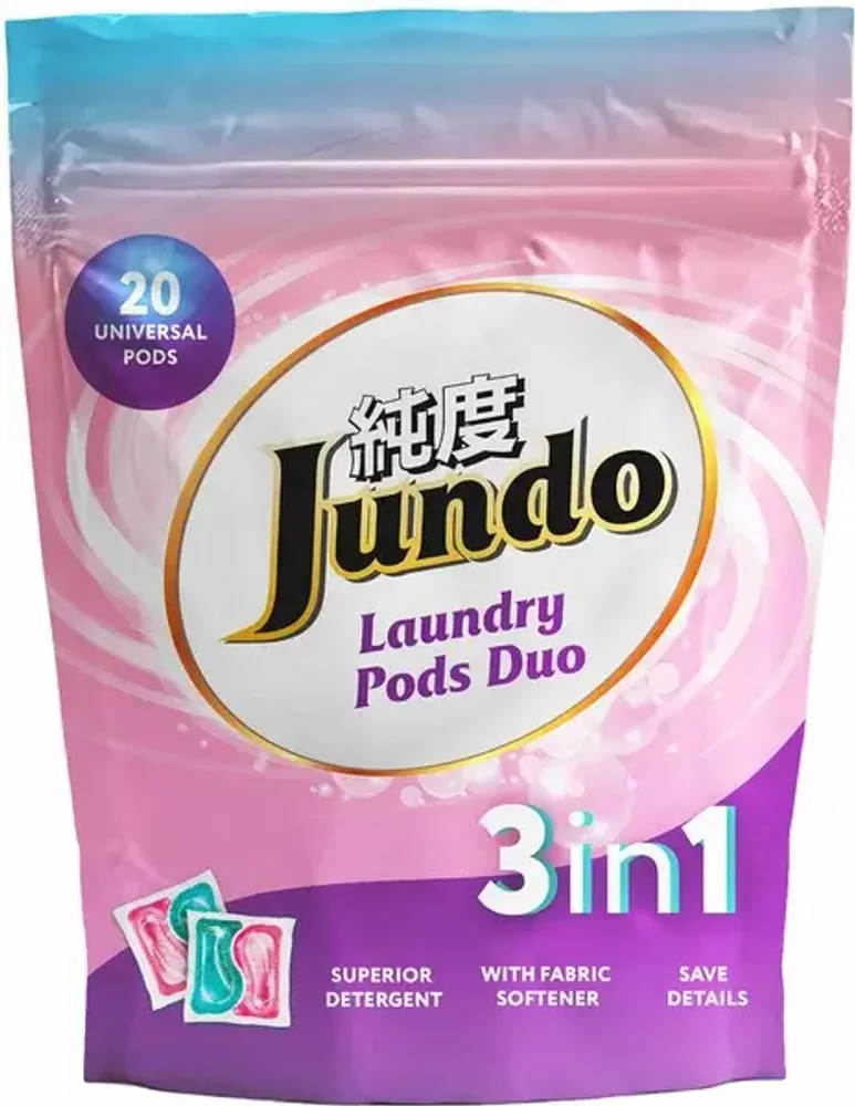 JUNDO Капсулы для стирки 20шт Универсальные Laundry Pods DUO 3в1*6