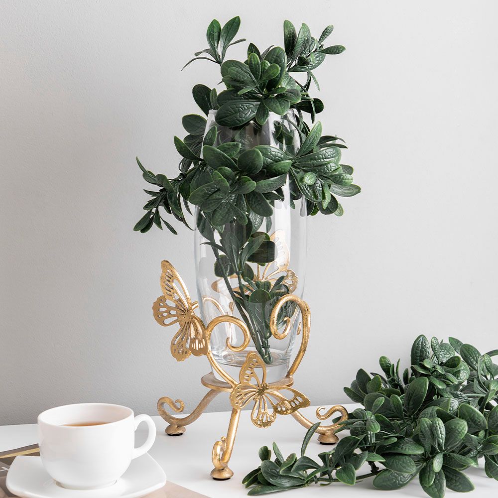 Ваза Бабочка Эир Мраморное золото