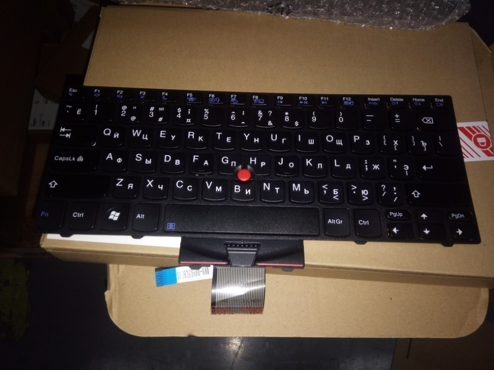 Клавиатура для ноутбука Lenovo ThinkPad X120. раскладка - русская, без подсветки, черная (60Y9389), оригинал