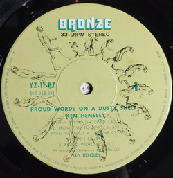 Винтажная виниловая пластинка LP Ken Hensley Proud Words On A Dusty Shelf (Japan 1973) (No Obi)