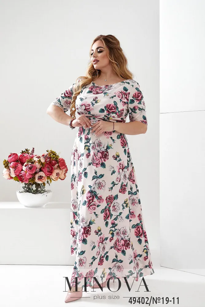 Платье 19-11-пудра Minova