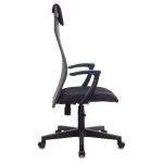 УЦЕНКА - Кресло руководителя Helmi HL-E81, ткань TW/сетка серая, PL, механизм качания ПВМ