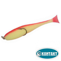 Поролоновая рыбка 7см желто-красная, (10шт в уп), Контакт