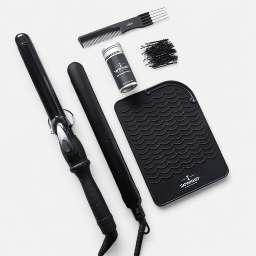 Большой набор для укладки волос Melon (плойка 28 мм, утюжок 25 мм, аксессуары, стайлинг)