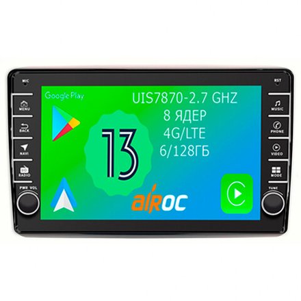 Магнитола для Citroen Jumper, Fiat Ducato, Peugeot Boxer 2006-2022 (вместо штатной магнитолы) - Airoc AB-1502 (кнопки и крутилки), Android 13, TS20, 6/128Гб, SIM-слот, CarPlay