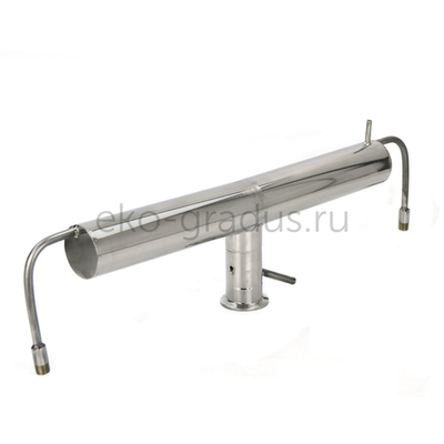 Холодильник димрота горизонтальный с узлом отбора, кламп 1,5 дюйма