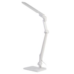 Настольный светильник ЭРА NLED-497-12W-W светодиодный на струбцине и с основанием белый | Светодиодные настольные лампы
