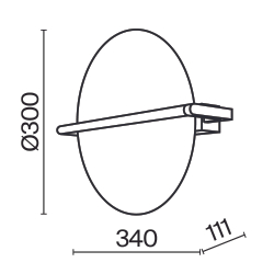 Настенный светильник (бра) Maytoni MOD279WL-L14B3K
