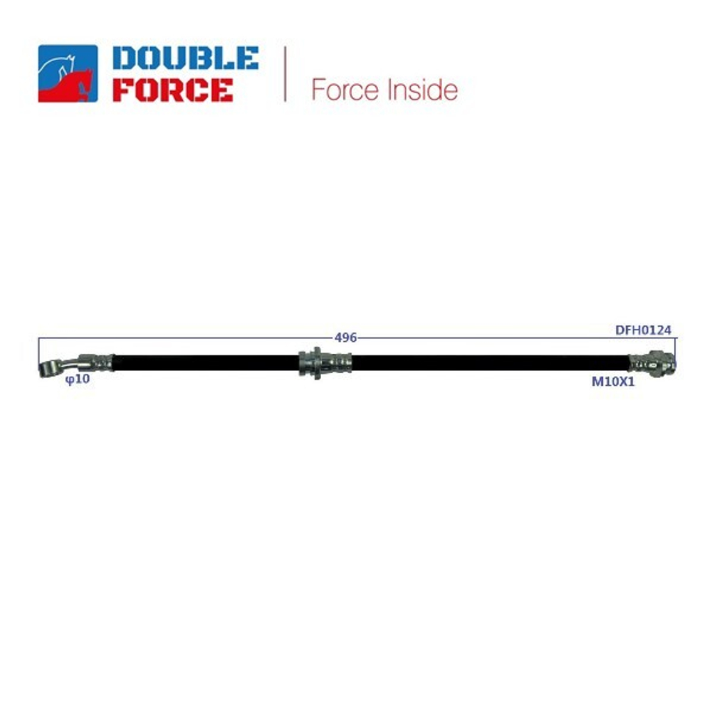 Шланг тормозной Double Force DFH0124
