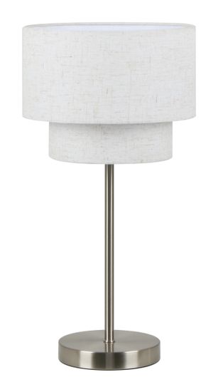 2117ATL SATIN NICKEL+LIGHT FLAX (1) Настольный светильник NW
