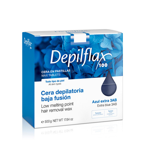 Воск горячий в брикетах Depilflax Extra Азуленовый 500г