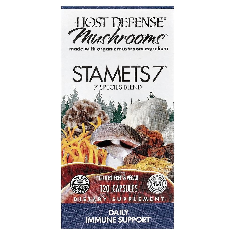 Host Defense, Mushrooms™, STAMETS 7®, 120 капсул