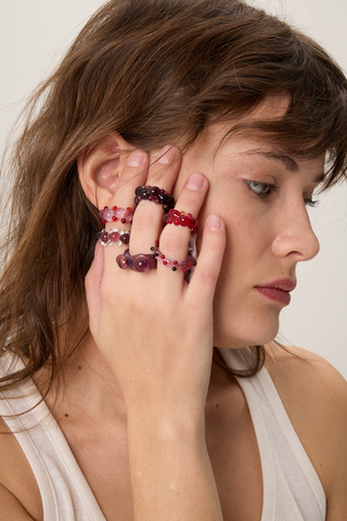 Кольцо Точки, стекло