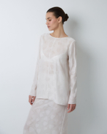 Топ с открытой спиной из смесового шелка Стелла Маккартни сердечки белый