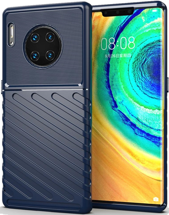 Чехол для Huawei Mate 30 Pro (Mate 30 RS) цвет Blue (синий), серия Onyx от Caseport