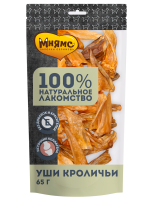 Лакомство Мнямс для собак Уши кроличьи 65 г