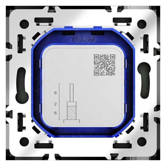 Розетка телевизионнная встраиваемая Voltum S70 оконечная TV+SAT, (графит) VLS060407