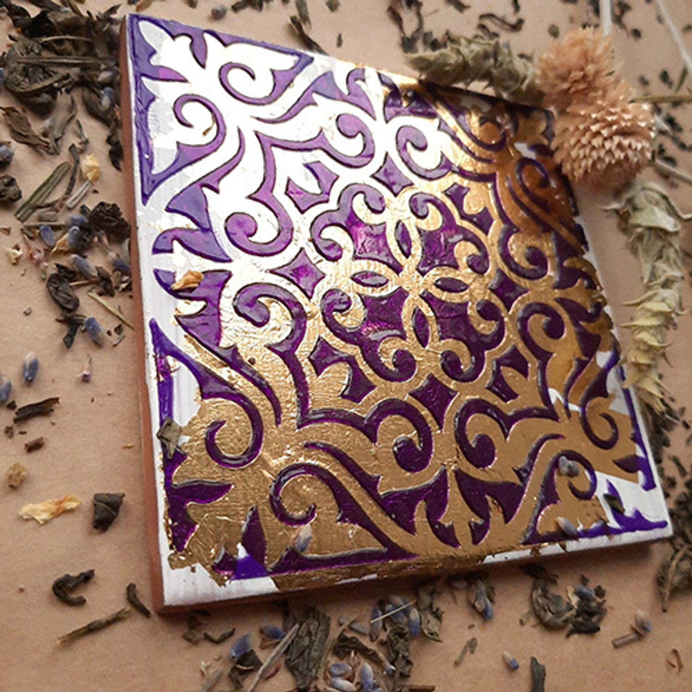 Текстурная паста акриловая моделирующая «Аметист»