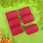 Бигуди липучки, 6шт., однотонные, цвет микс, d-4,5