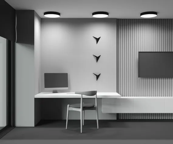 Потолочный светильник Зон / Zon 45 Вт 3000 К 120° Technical c032cl-45w3k-rd-b
