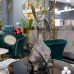 Статуэтка из металла Garda Decor 94PR-15735, хром, 37 х 17 х 12 см.