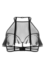 Эротический бралетт Karen с открытой грудью (Размер: 46-48) (Цвет: черный)