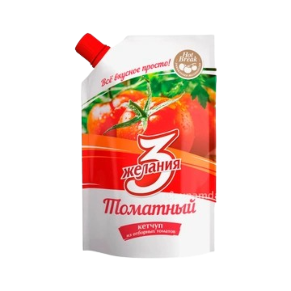 Кетчуп 3 желания Томатный 250 гр