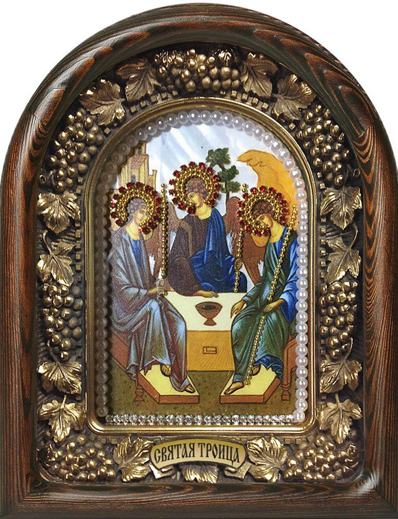 Икона Святая Троица бисер