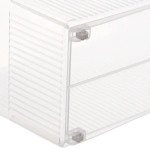 Органайзер для хранения «ИДЕАДОМА», цвет матовый прозрачный, на колёсах 33.6*13.7*25.2см (Лейбл Селфи)