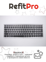 Клавиатура для ноутбука Lenovo U510 раскладка - русская, без подсветки, серая (25211213), оригинал