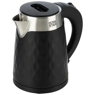 Чайник Homestar HS-1021 (1,7 л) черный, двойной корпус