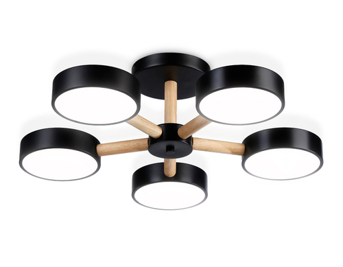 FL4828/5 BK черный 3000K-6400K 65W D580*160 (ПДУ ИК)