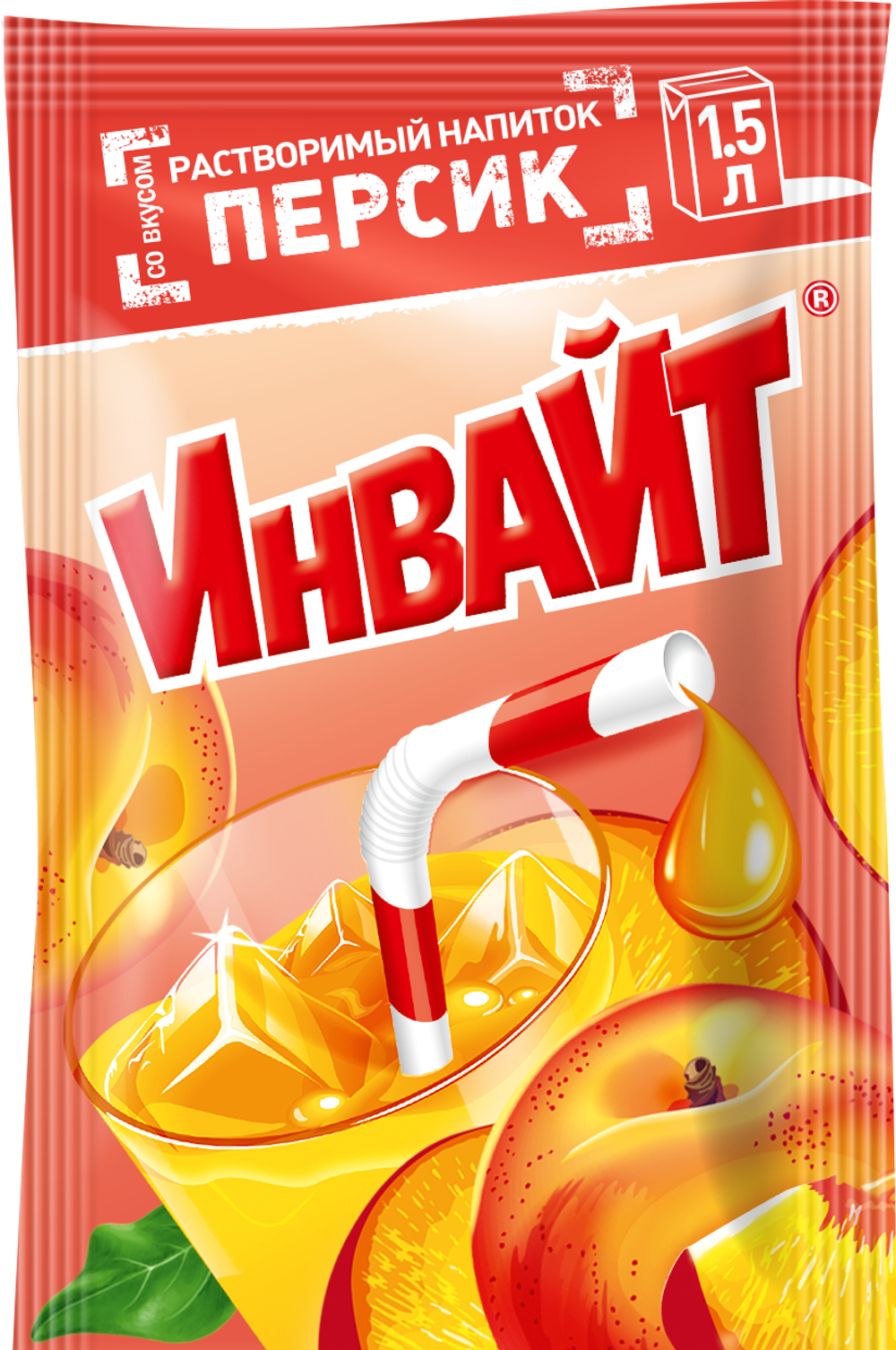 Растворимый напиток Invite персик 12гр 24шт*6бл