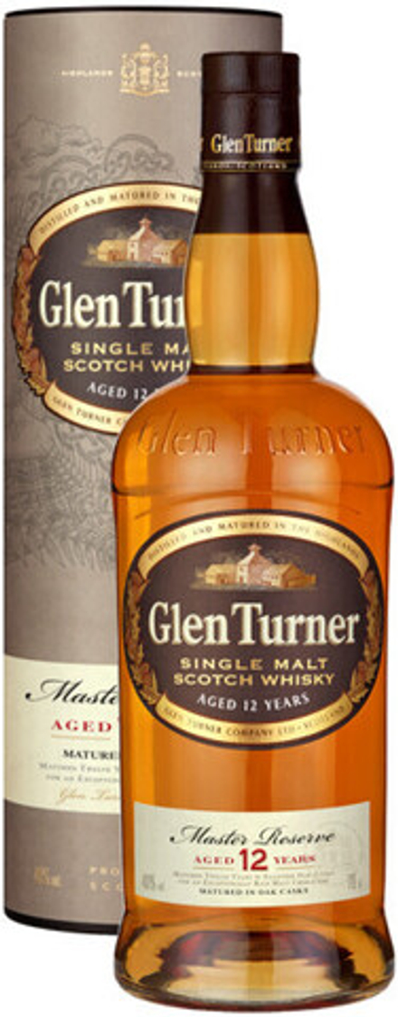 Виски Glen Turner 12 Years Old gift tube, 0,7 л.
