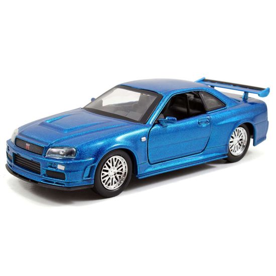 Модель Машинки Форсаж 1:32 2002 Nissan Skyline GTR R34-Blue