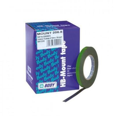 Двухсторонная клейкая лента зеленая 15 мм x 5 м x 4