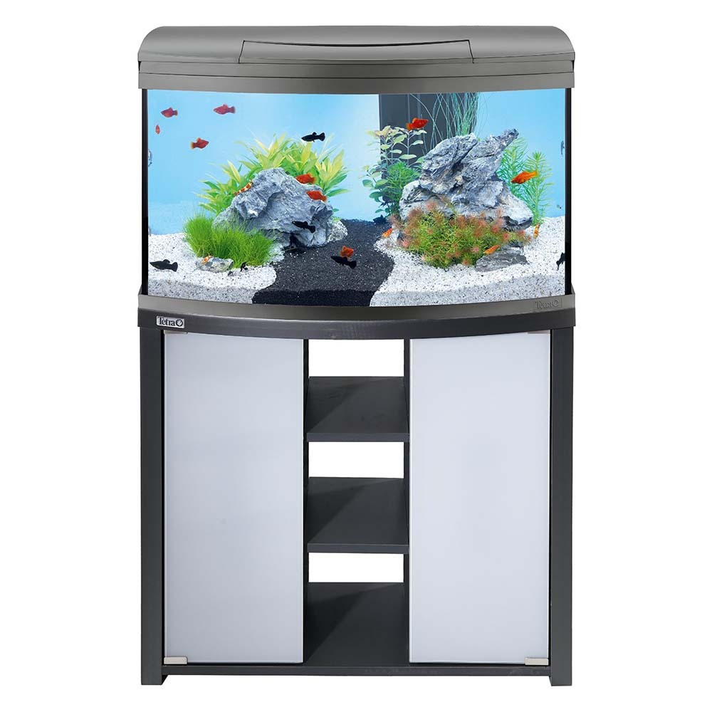Tetra AquaArt Evolution Line 100 л - гнутый аквариум со светом и комплектом оборудования
