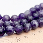 Аметист, диаметр 10,2-10,3 мм, цена за 18-19 шт (1/2 нити)