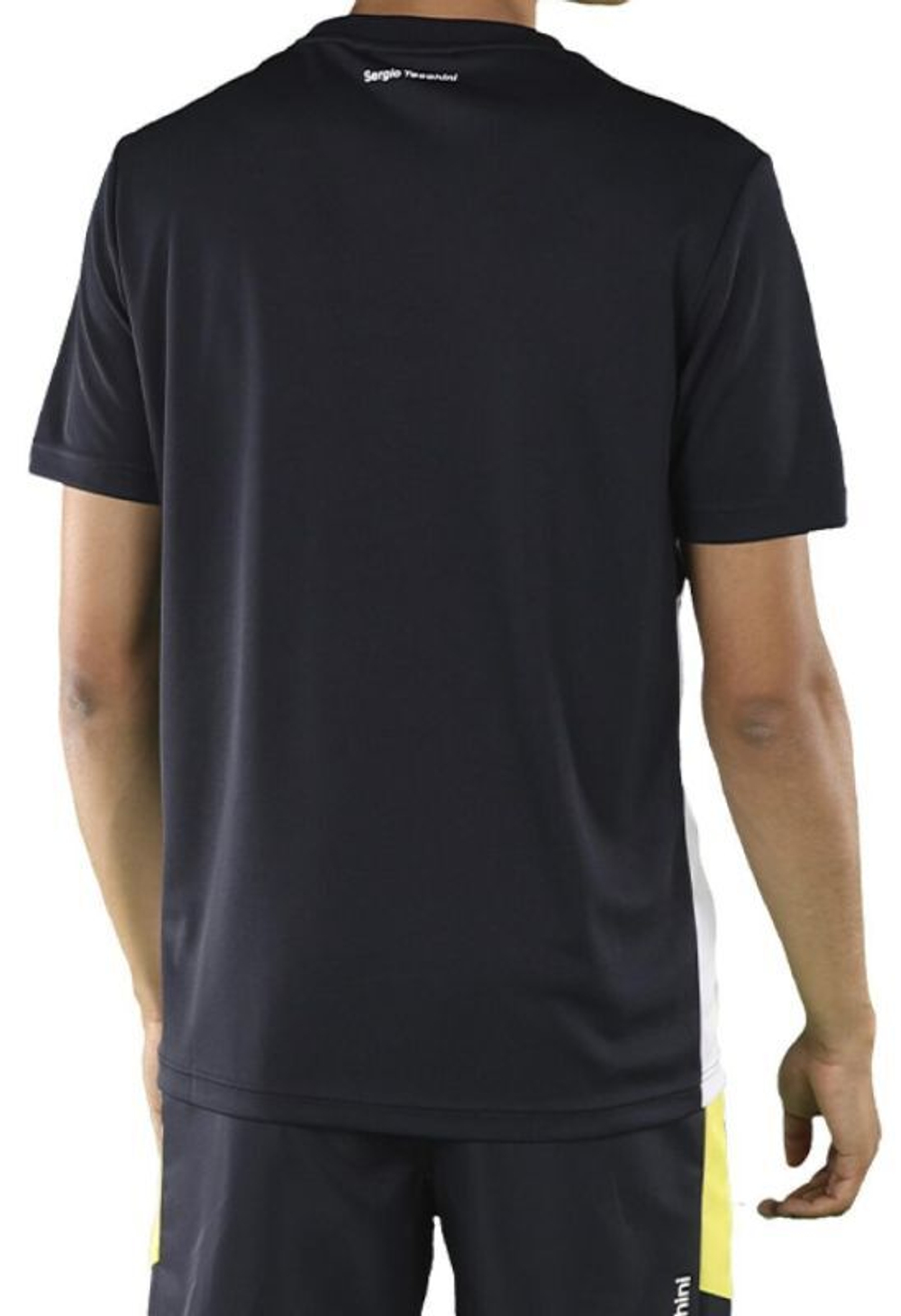 Мужская теннисная футболка Sergio Tacchini Equilatero PL T-shirt - navy/yellow