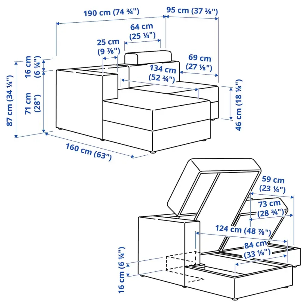 Диван 2-местный - IKEA JÄTTEBO/JATTEBO, 87x160x190см, бежевый, ЙЕТТЕБО ИКЕА